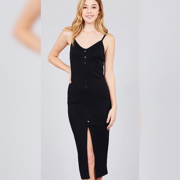 Berkeley Ribbed Cami Dress - Picture 2 of 3